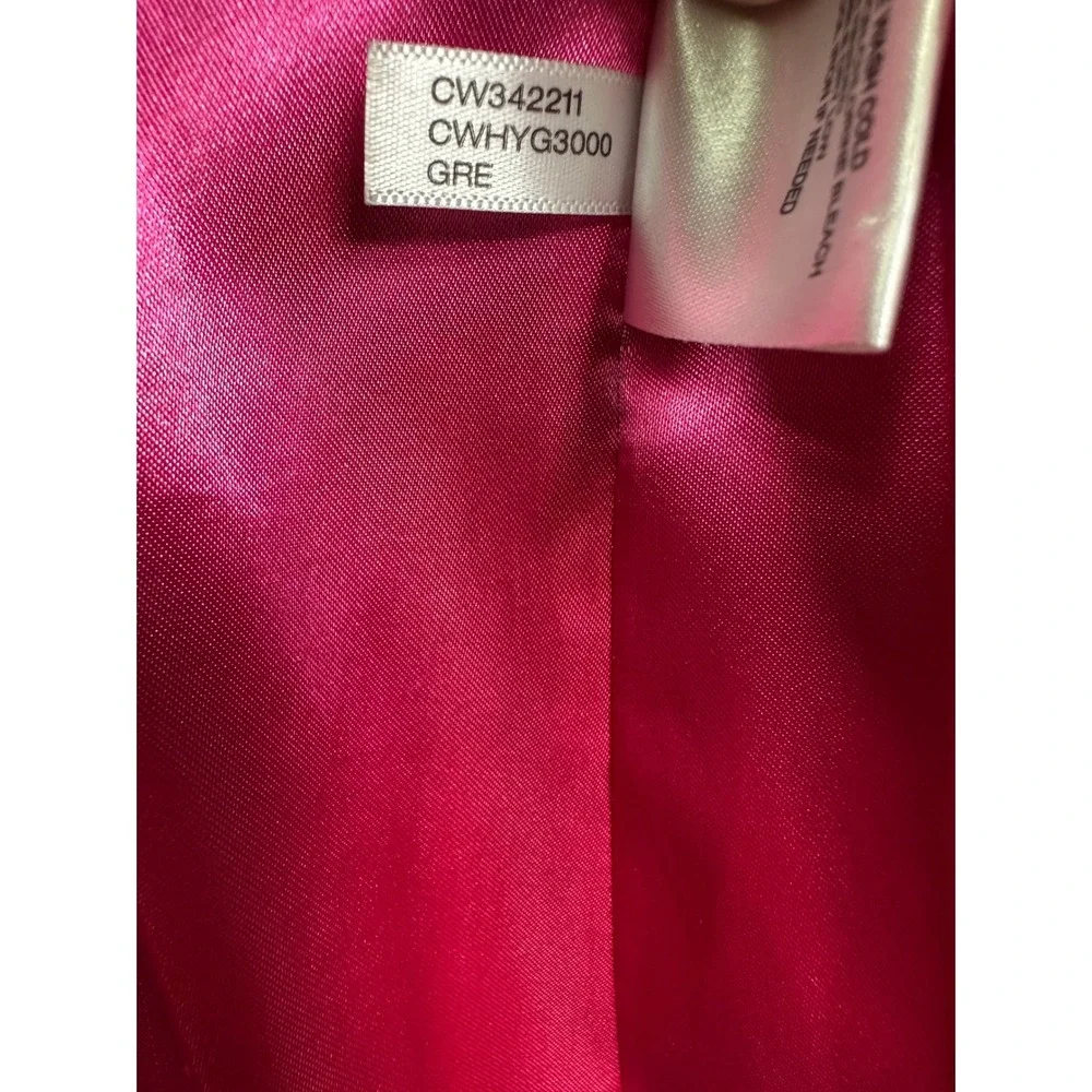 Calvin Klein‎ Women's Light Gray Double Breasted Belted Trench Coat size S Small